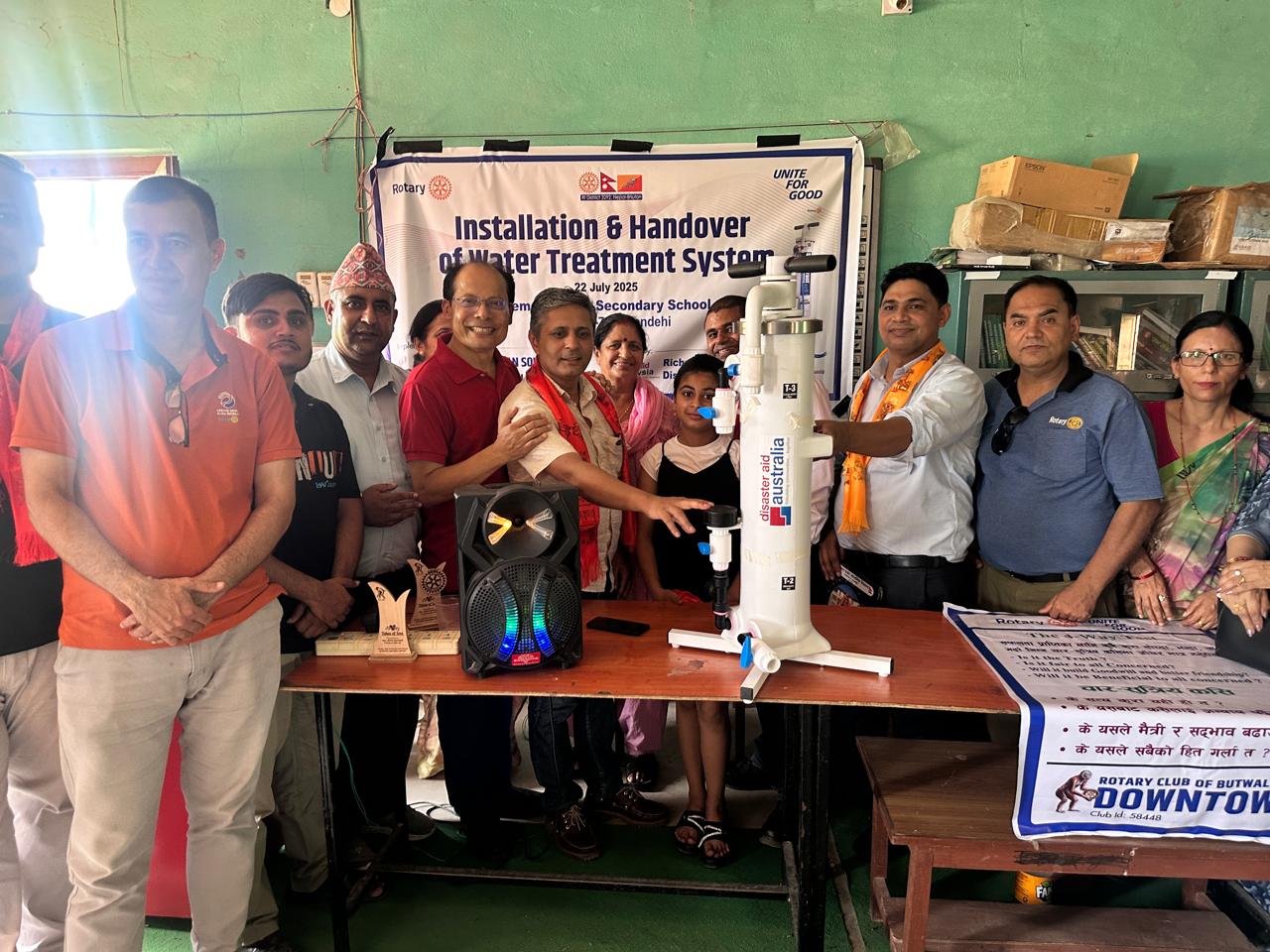 Water treatment system installation and handover program